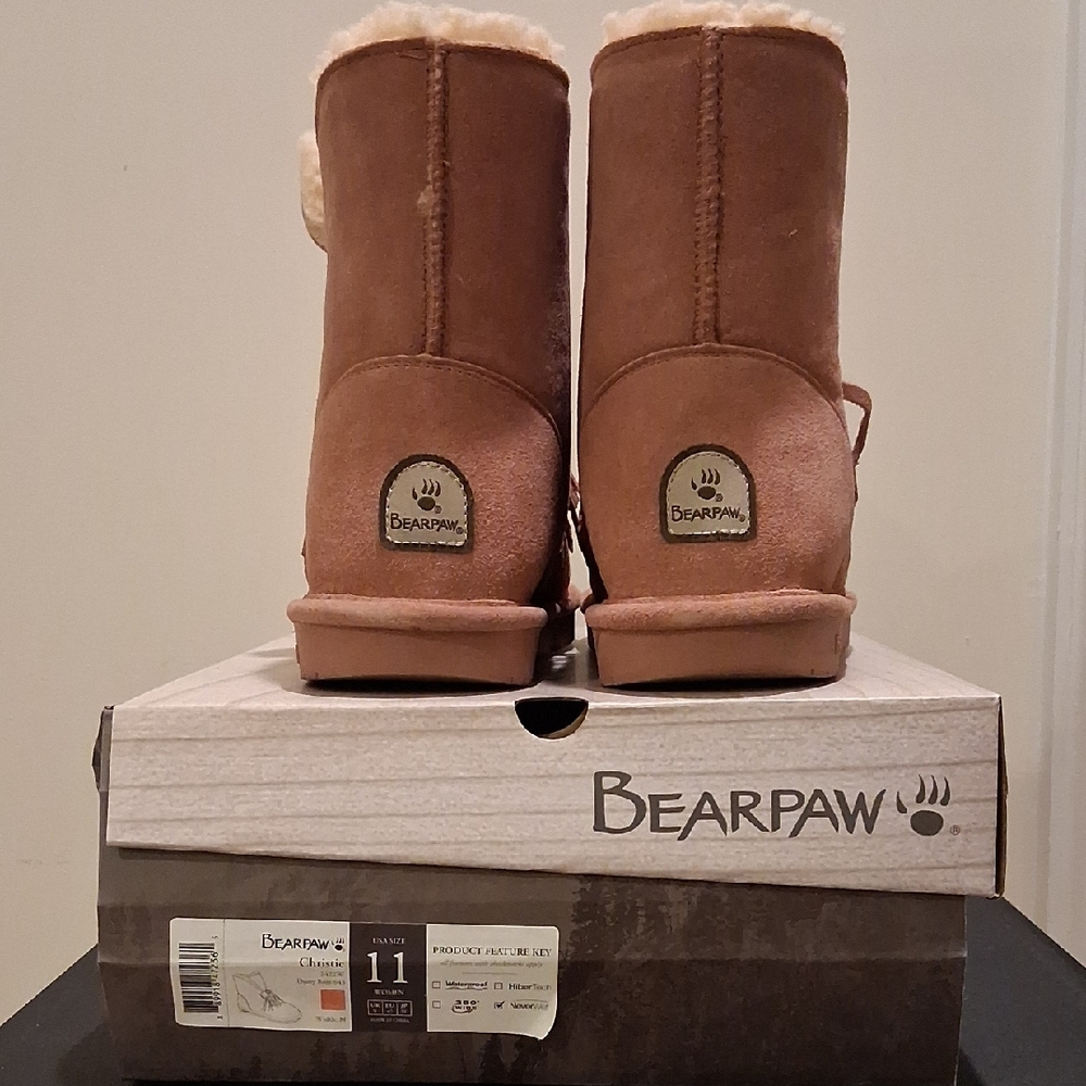 BearPaw Dusty Rose Suede Winter Boots